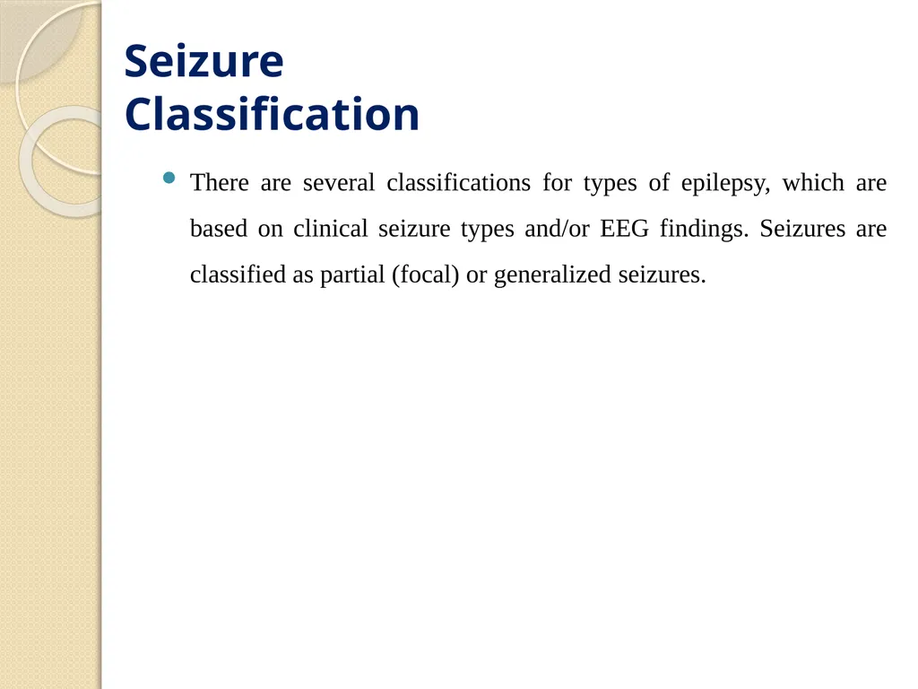 Epilepsy Definitions Seizure: Is a sudden - slide 6 of 41
