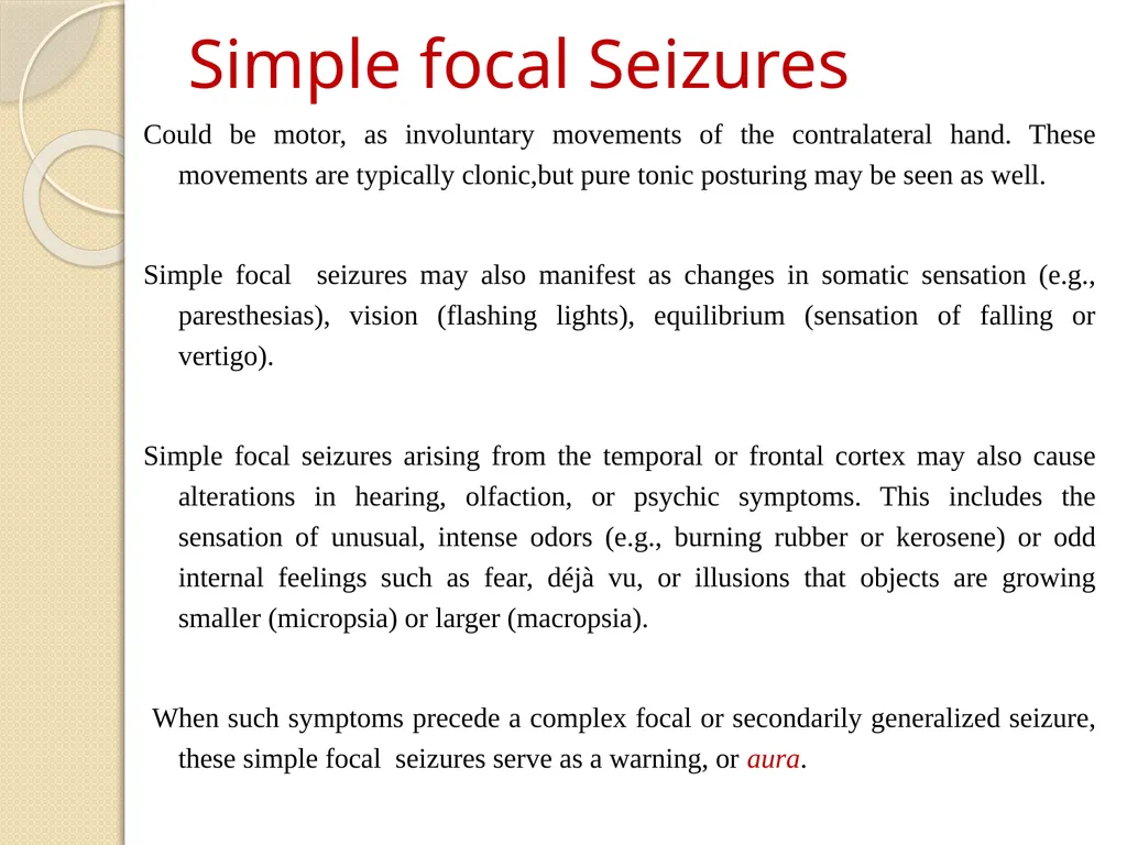 Epilepsy Definitions Seizure: Is a sudden - slide 8 of 41