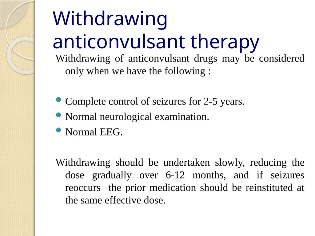 Epilepsy Definitions Seizure: Is a sudden - slide 31 of 41