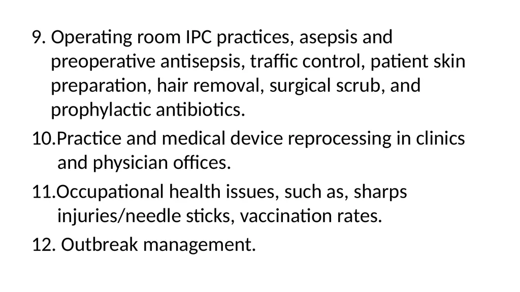 Audits in Infection Prevention and Control Dr. Ved - slide 14 of 20