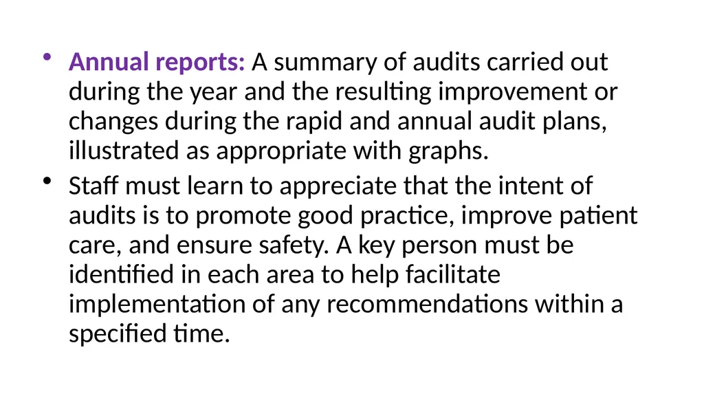 Audits in Infection Prevention and Control Dr. Ved - slide 17 of 20