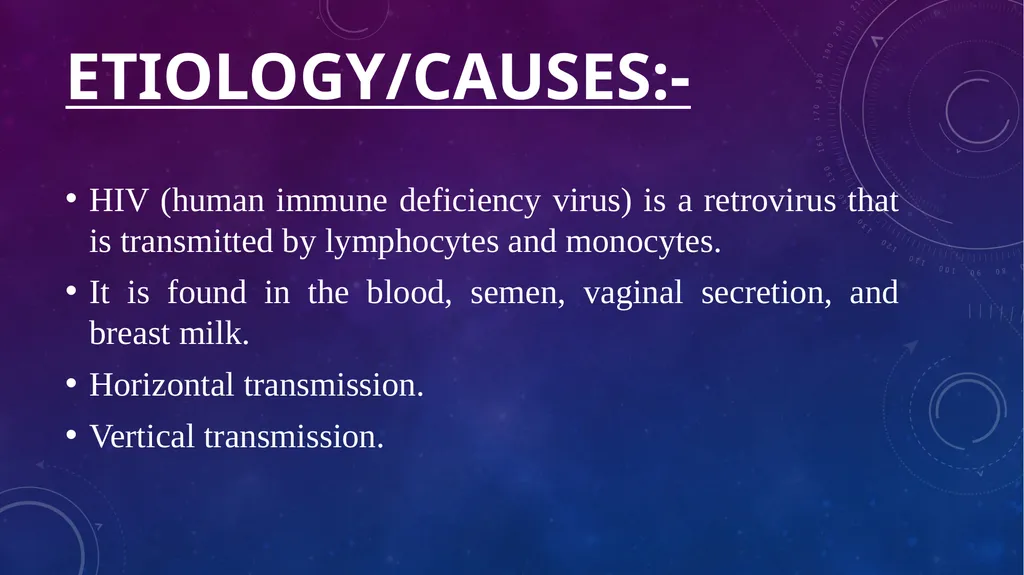 objective Introduce the HIV Define the HIV Discuss - slide 7 of 23