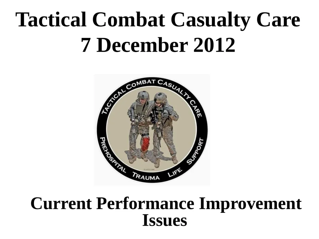Current Performance Improvement Issues Tactical - slide 1 of 35