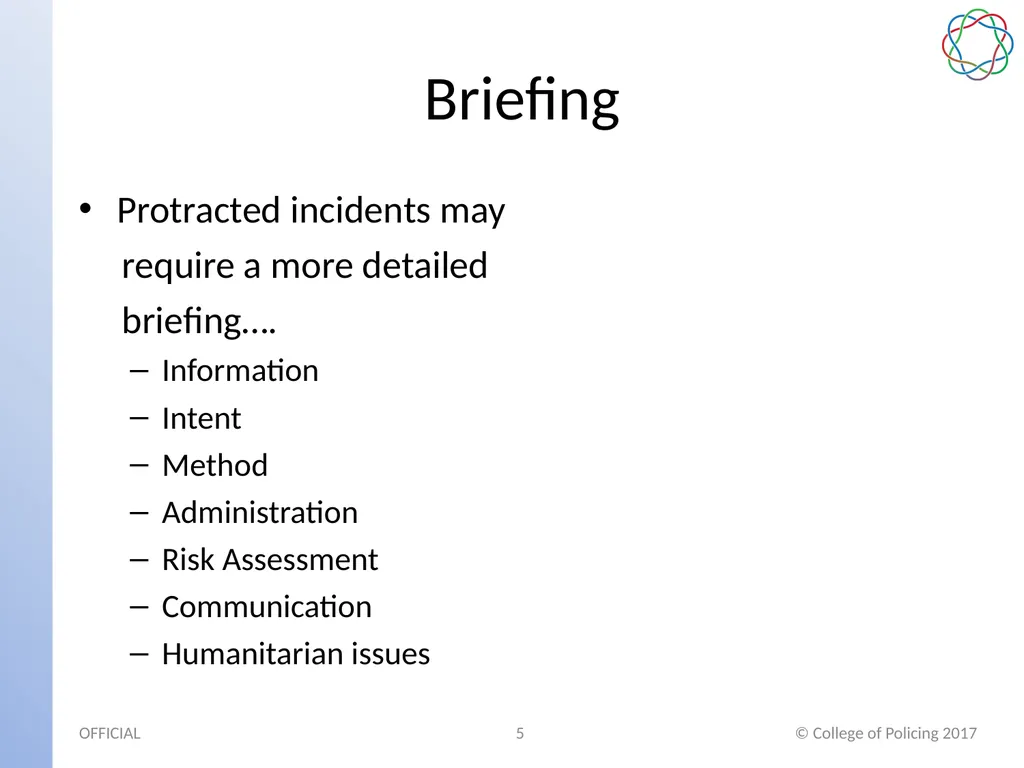 Multi-Agency Interoperability Training Operational - slide 5 of 11