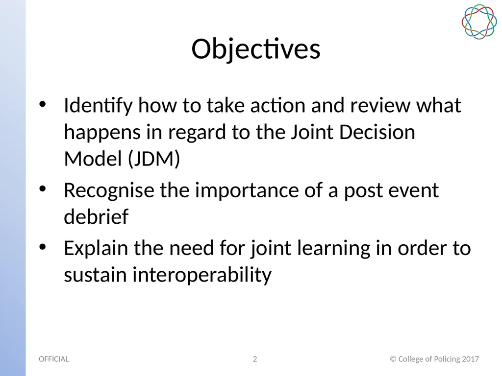 Multi-Agency Interoperability Training Operational - slide 2 of 11