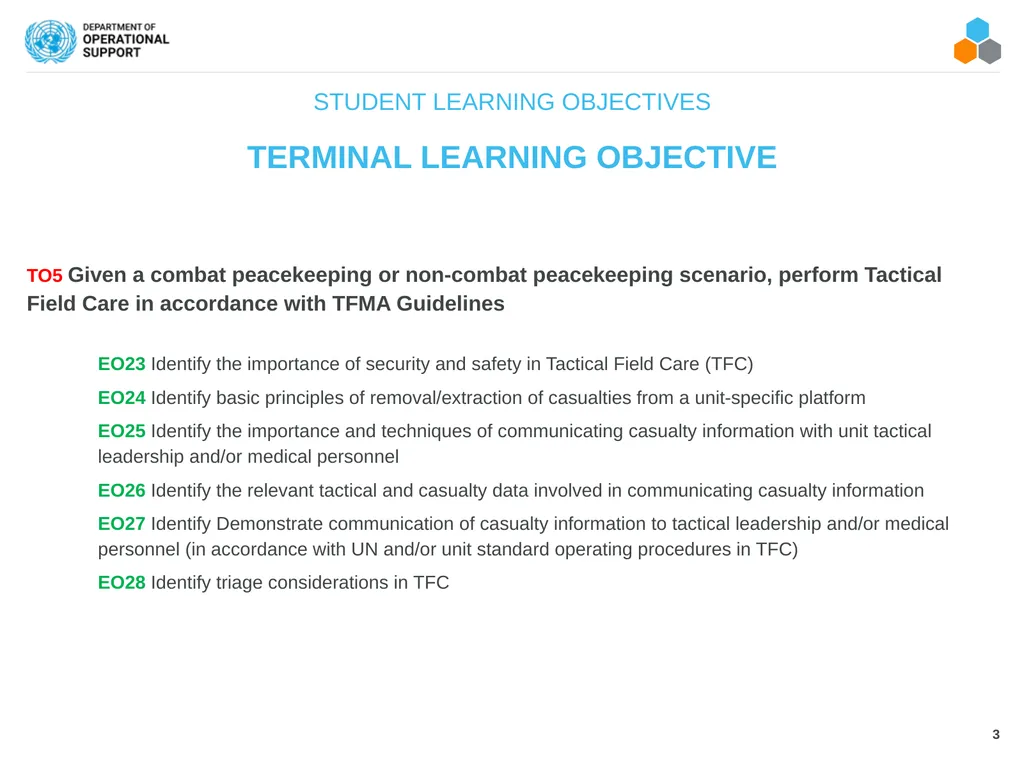 FIELD MEDICAL ASSISTANT COURSE (FMAC) MODULE 04: - slide 3 of 17