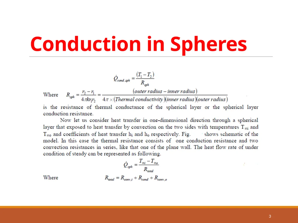 Conduction in Sphere 1 Conduction in Sphere 2 - slide 3 of 22