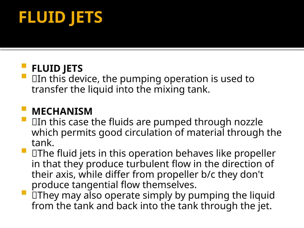 MIXING – Liquid mixing devices, vortex formation - slide 4 of 13