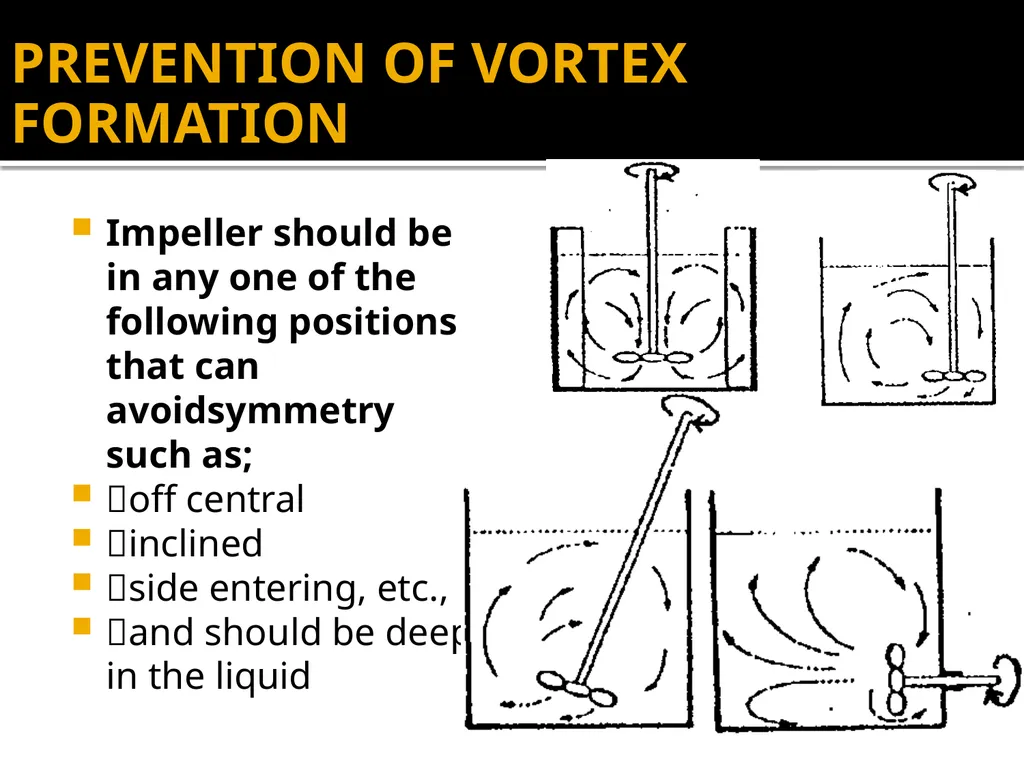 MIXING – Liquid mixing devices, vortex formation - slide 12 of 13