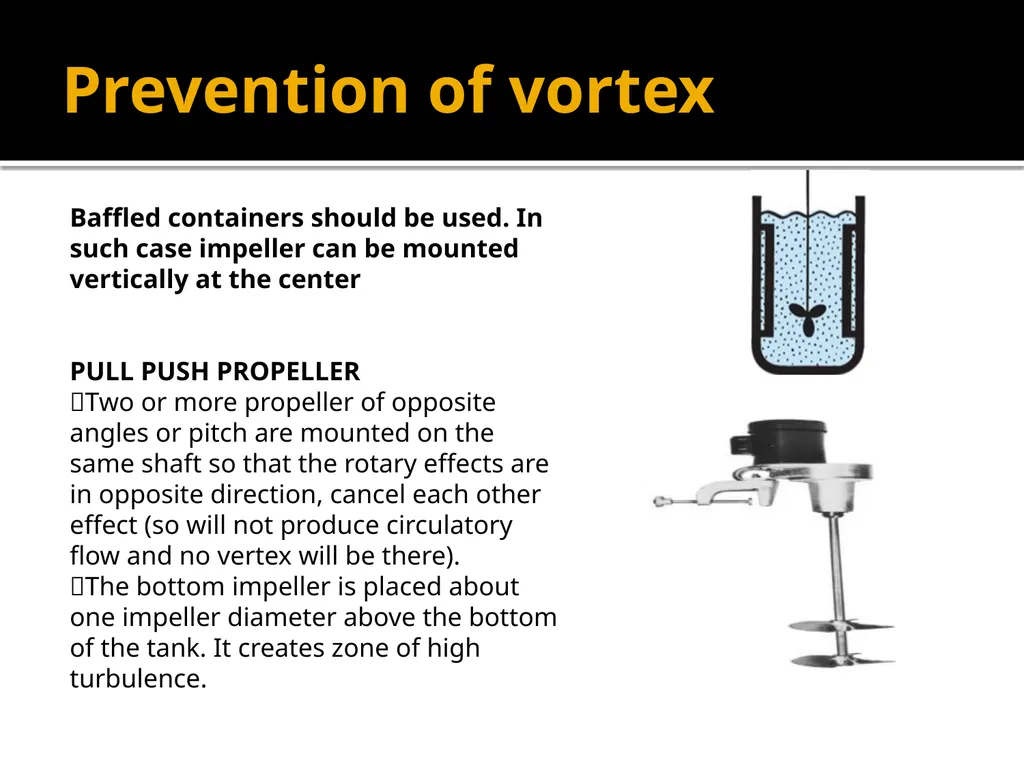 MIXING – Liquid mixing devices, vortex formation - slide 13 of 13