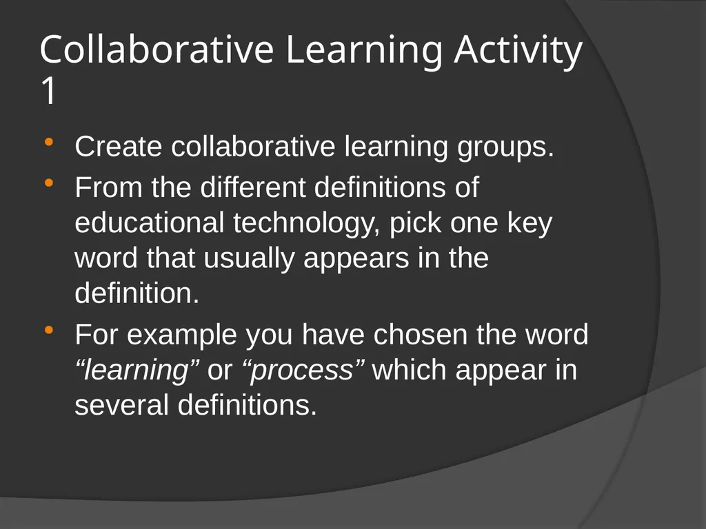 Understanding educational technology Nature, Scope - slide 13 of 14