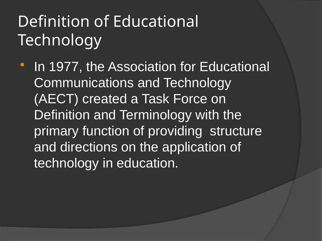 Understanding educational technology Nature, Scope - slide 3 of 14