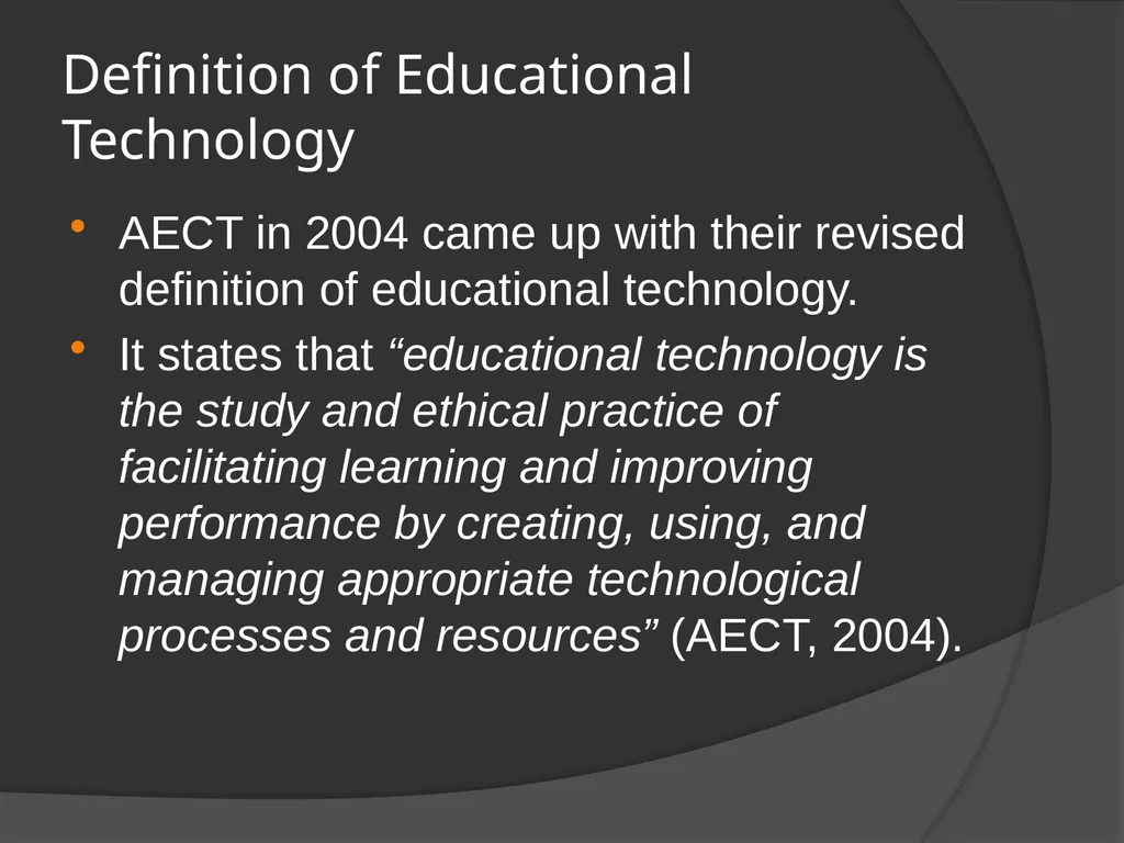 Understanding educational technology Nature, Scope - slide 4 of 14