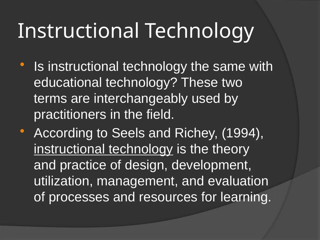 Understanding educational technology Nature, Scope - slide 10 of 14