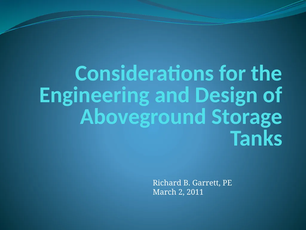 Considerations for the Engineering and Design of