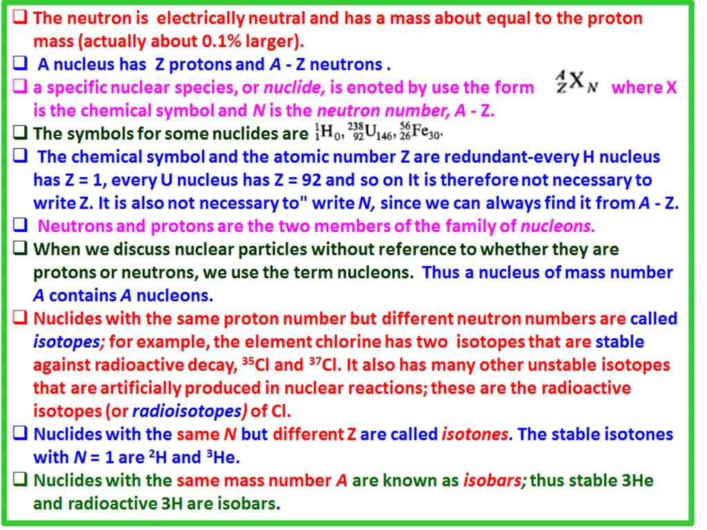 Ch-1-T162 BASIC CONCEPTS The neutron is - slide 5 of 13