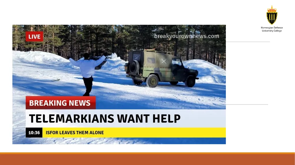 The military exercise as an arena for practicing - slide 6 of 18
