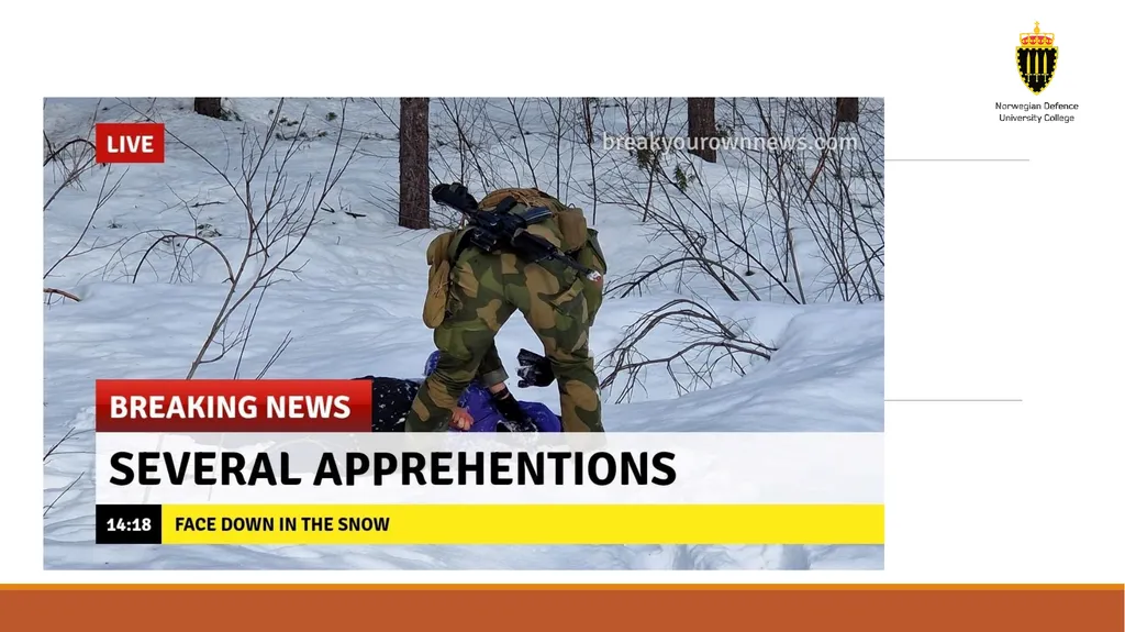 The military exercise as an arena for practicing - slide 7 of 18