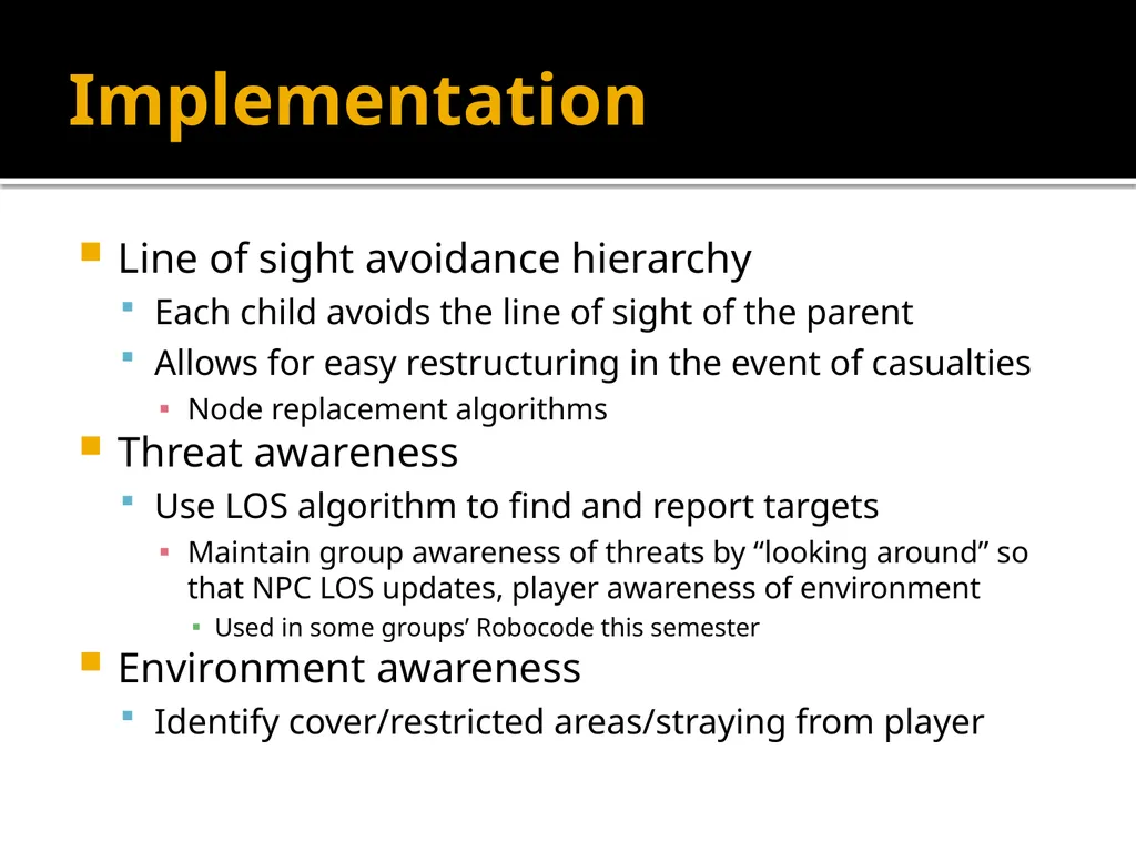 Squad Tactics and Artificial Intelligence Matt - slide 17 of 52