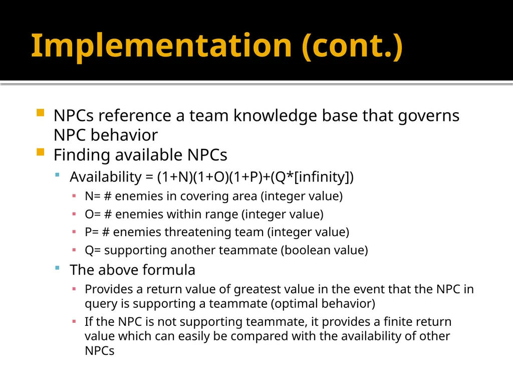 Squad Tactics and Artificial Intelligence Matt - slide 18 of 52