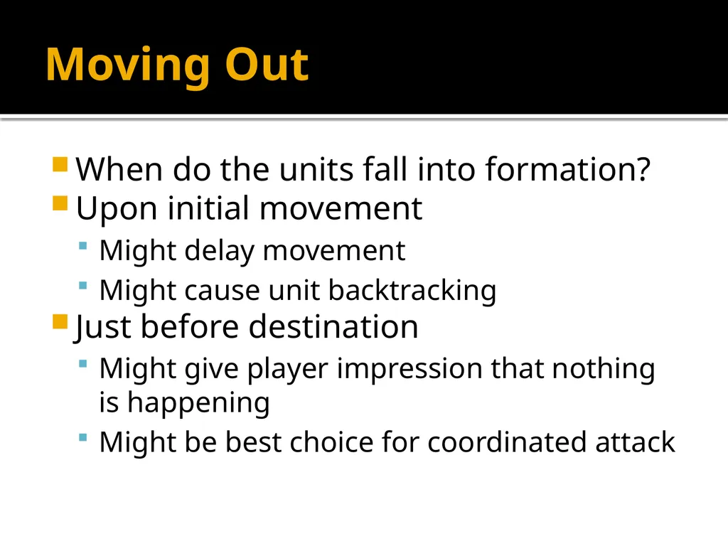 Squad Tactics and Artificial Intelligence Matt - slide 44 of 52