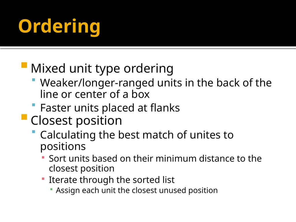Squad Tactics and Artificial Intelligence Matt - slide 40 of 52