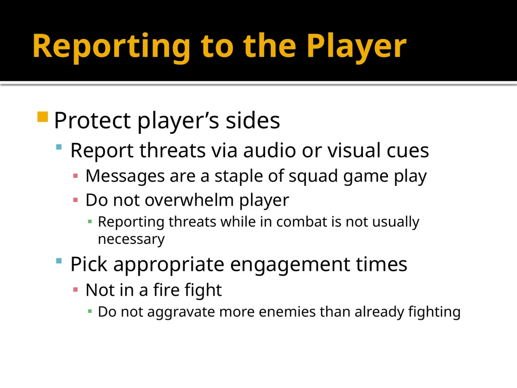 Squad Tactics and Artificial Intelligence Matt - slide 14 of 52