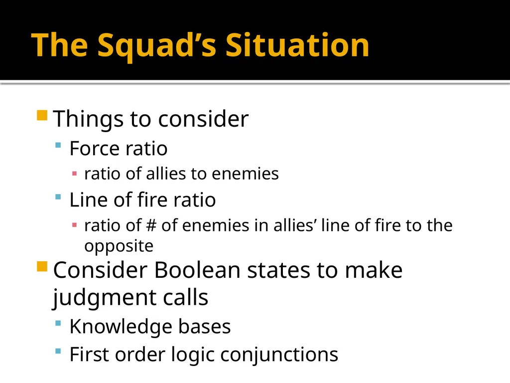 Squad Tactics and Artificial Intelligence Matt - slide 29 of 52