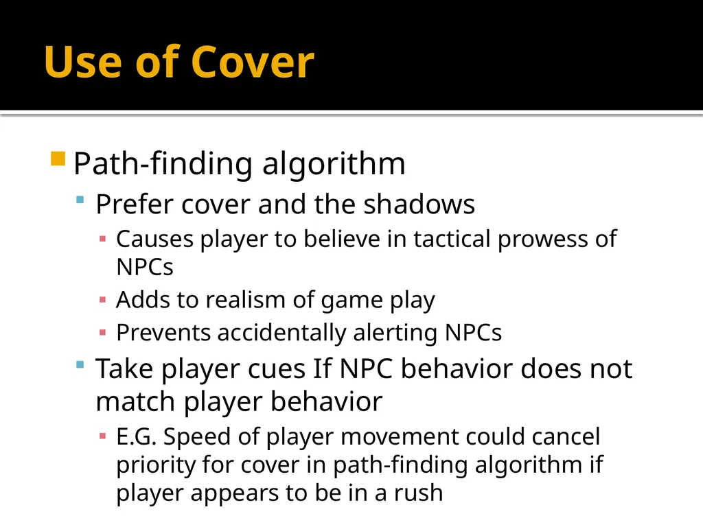 Squad Tactics and Artificial Intelligence Matt - slide 10 of 52