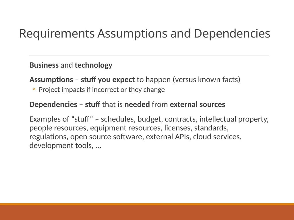 Non-Functional Requirements Quality attributes and - slide 10 of 11