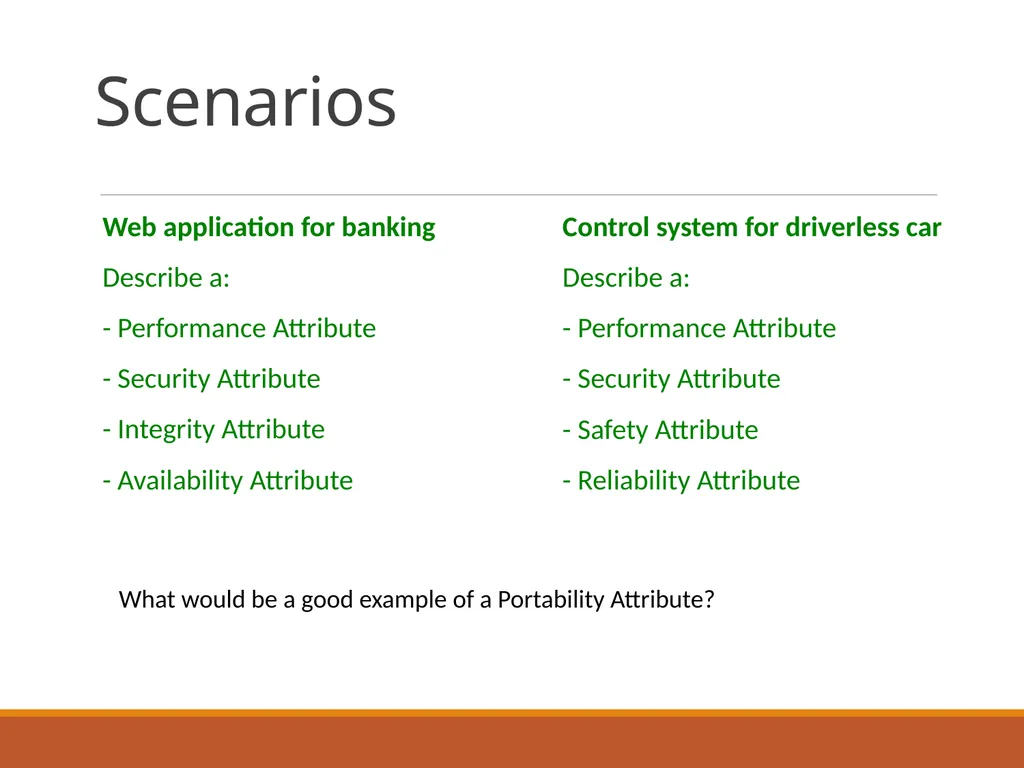 Non-Functional Requirements Quality attributes and - slide 8 of 11