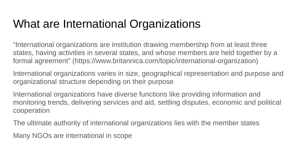 International Organizations Paper- CC 10- Topic no - slide 2 of 16