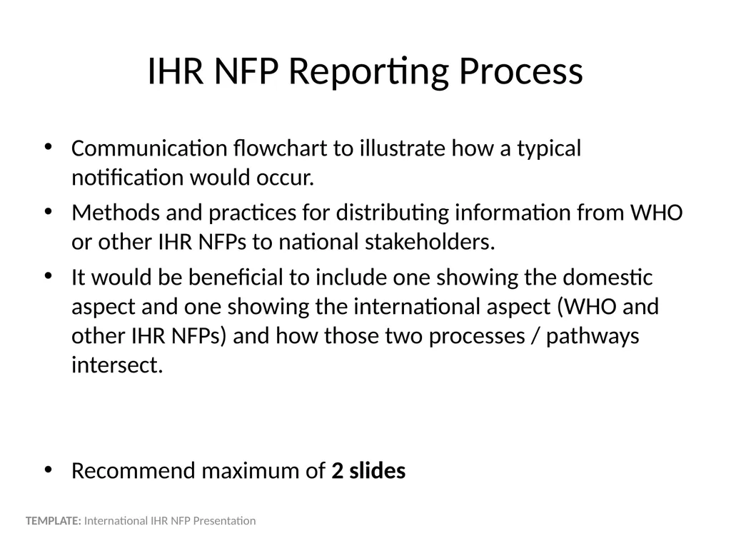 International IHR NFP Presentation Name - slide 8 of 13