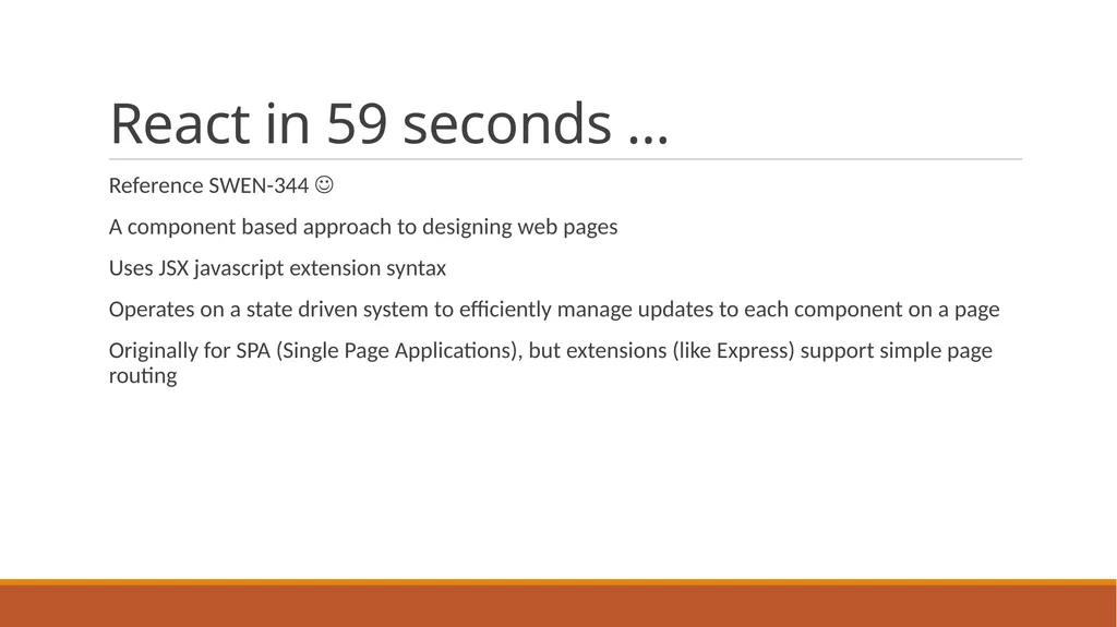 Tech Stack MERN Mongo (DB) Express (API Server - slide 8 of 25