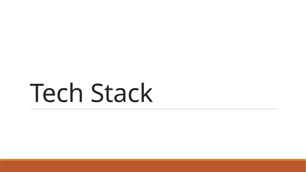 Tech Stack MERN Mongo (DB) Express (API Server - slide 1 of 25