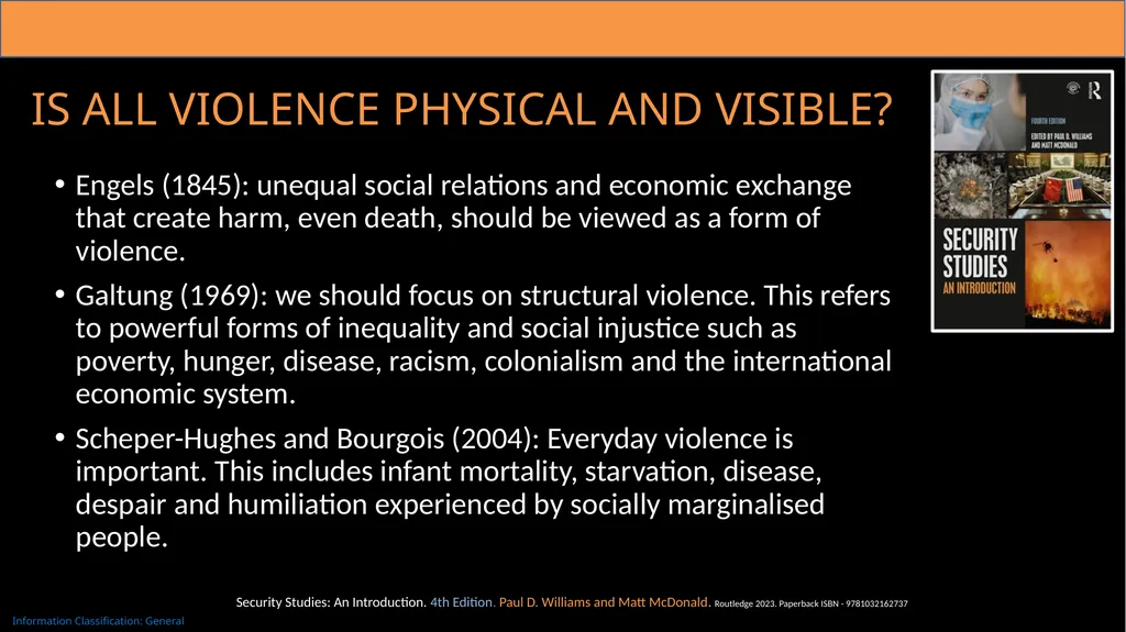 Chapter 14: Peace and Violence Peace, Violence, - slide 5 of 11
