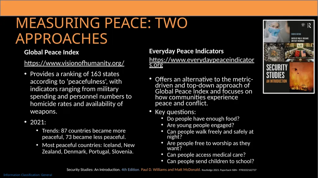 Chapter 14: Peace and Violence Peace, Violence, - slide 7 of 11