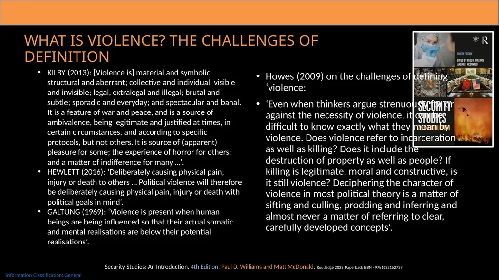 Chapter 14: Peace and Violence Peace, Violence, - slide 3 of 11