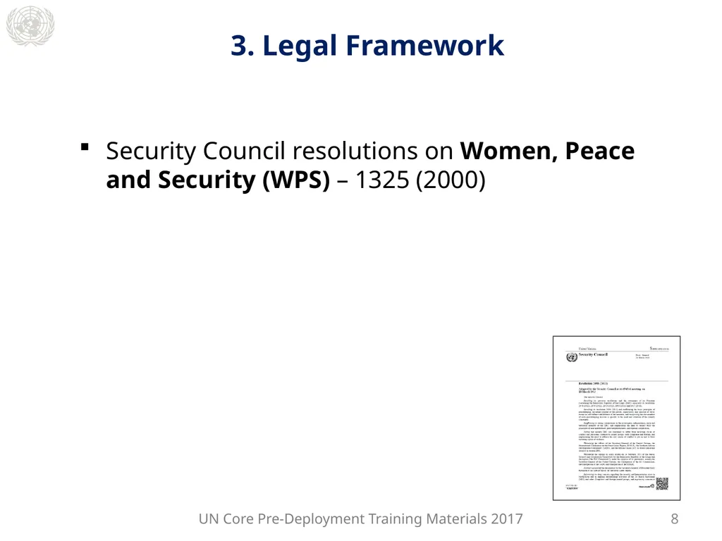 Module 2: Mandated Tasks of United Nations - slide 15 of 27