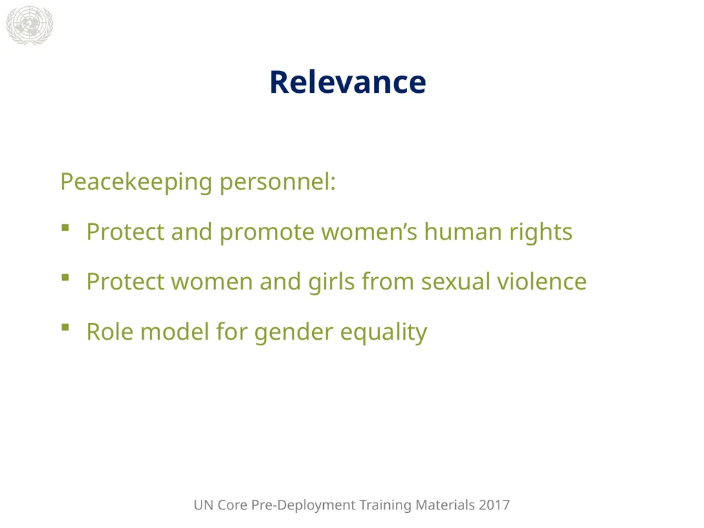 Module 2: Mandated Tasks of United Nations - slide 2 of 27