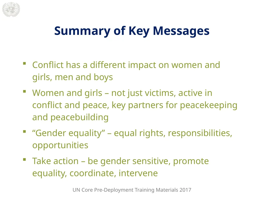 Module 2: Mandated Tasks of United Nations - slide 25 of 27