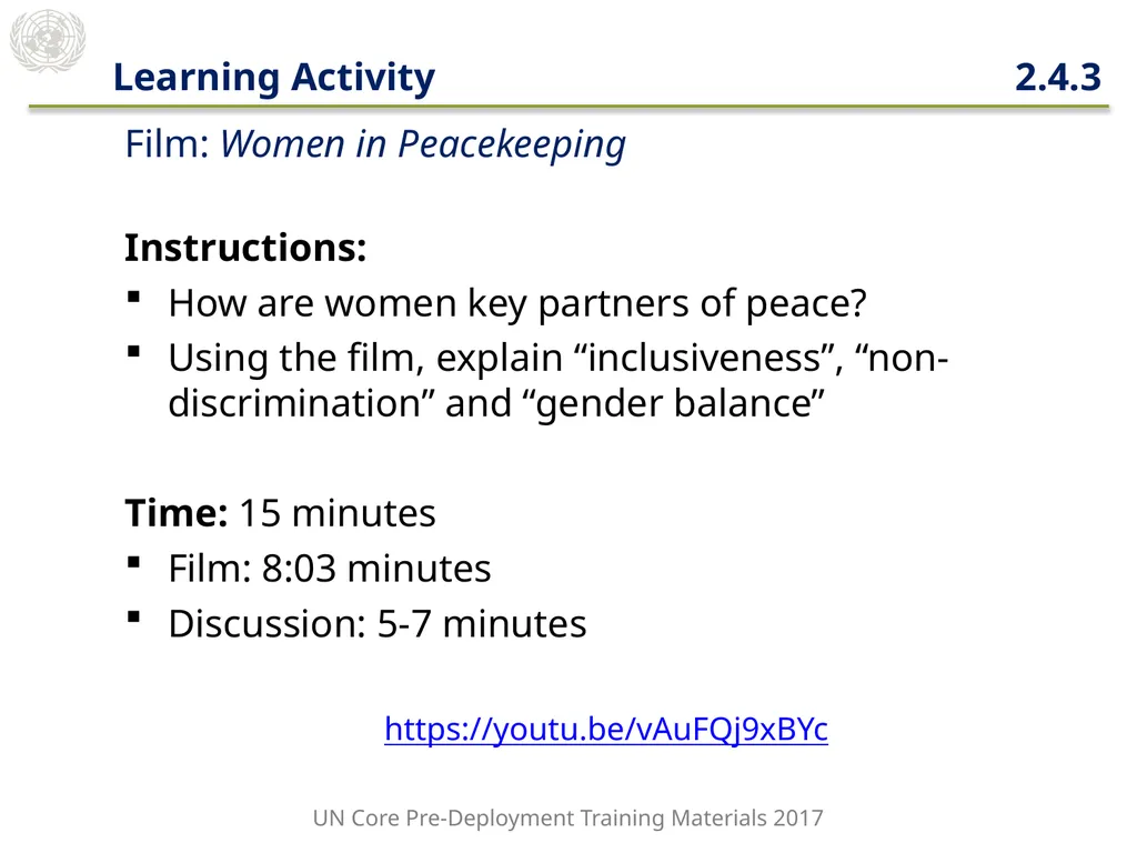 Module 2: Mandated Tasks of United Nations - slide 13 of 27
