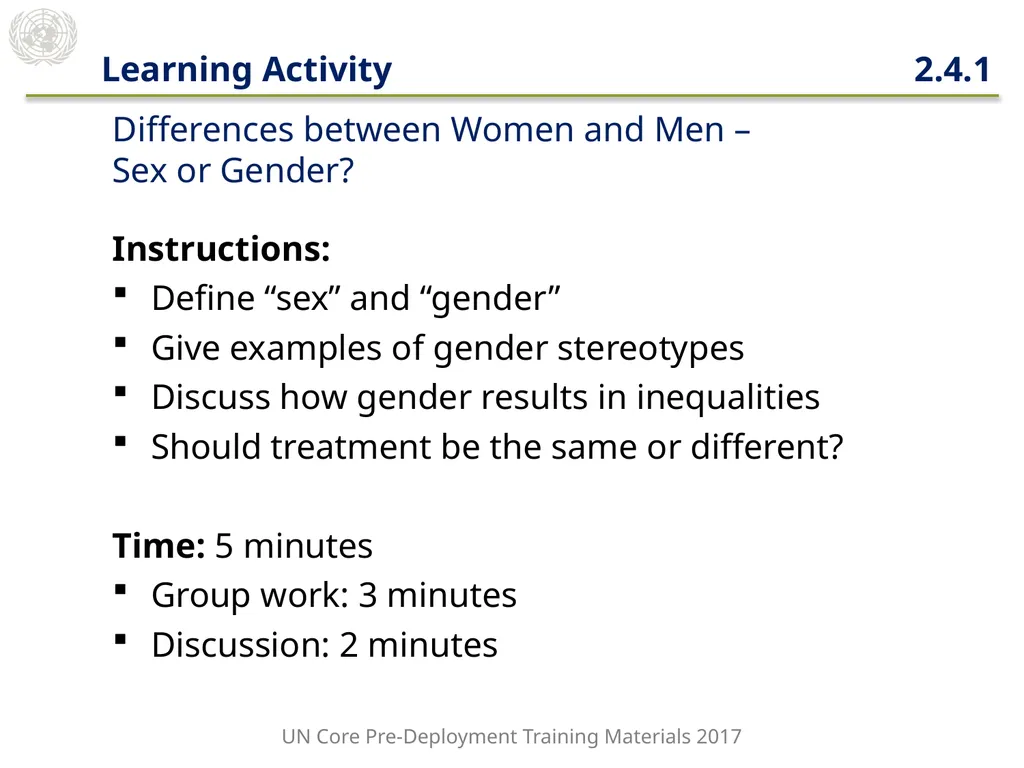 Module 2: Mandated Tasks of United Nations - slide 5 of 27