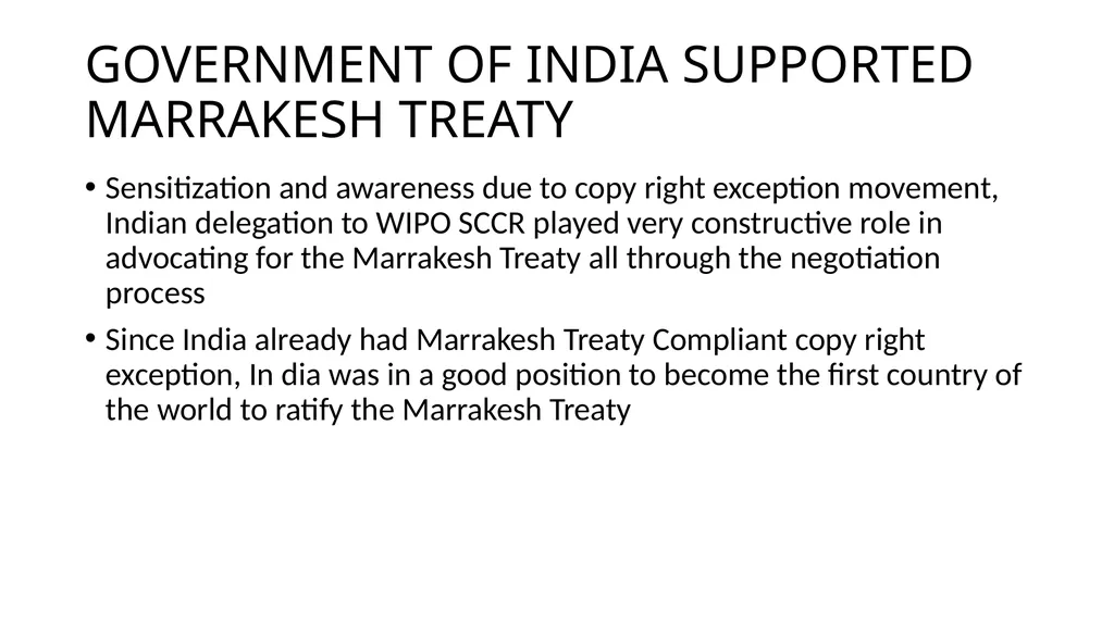 MARRAKESH TREATY INDIAN PERSPECTIVE By Dipendra - slide 5 of 7