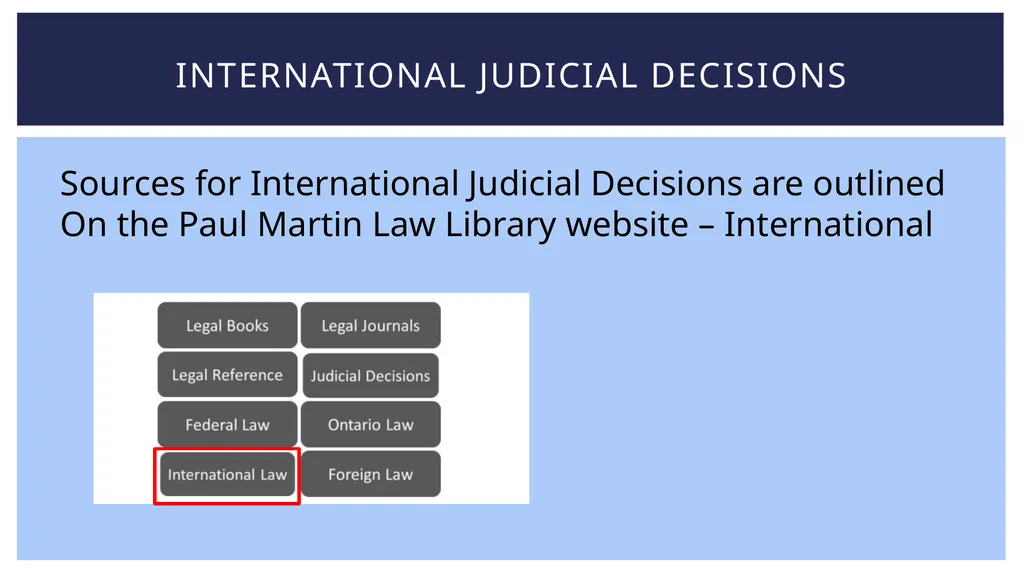 Introduction to International Law Research By - slide 19 of 21