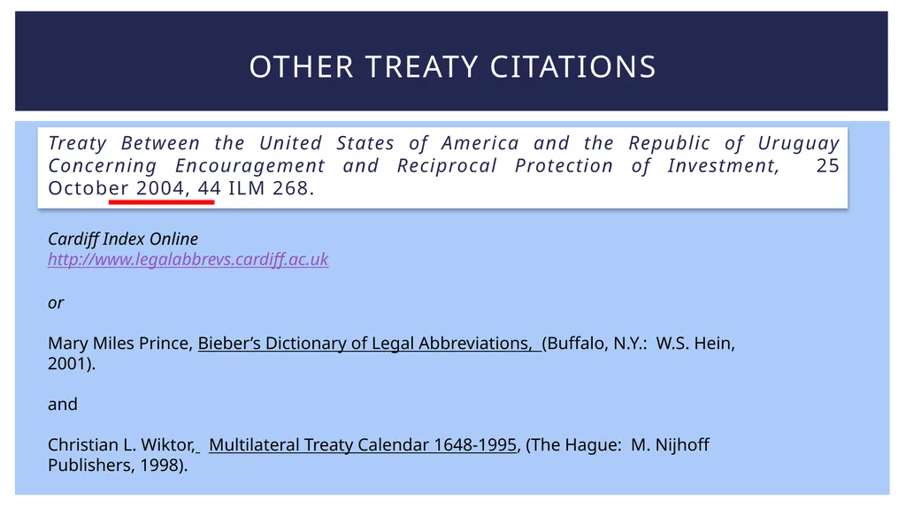 Introduction to International Law Research By - slide 18 of 21