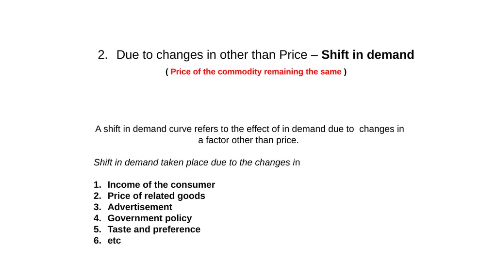 CHANGES IN DEMAND Presented by- Sultan Ahmed - slide 11 of 20