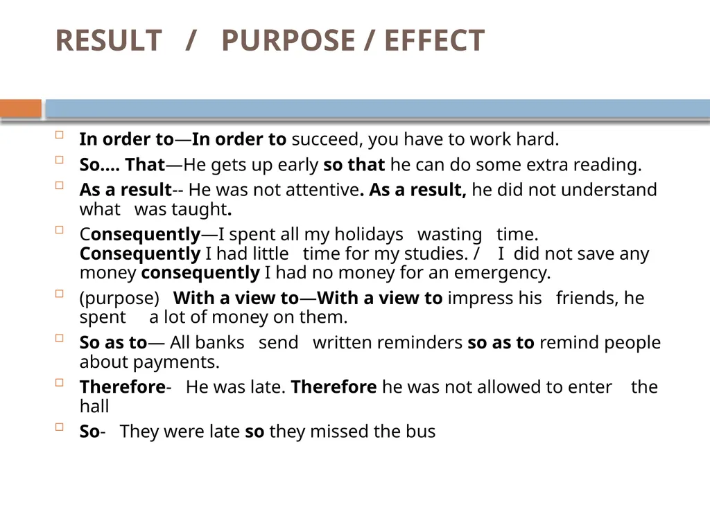 Topic: Connectives V P & R P T P Science - slide 6 of 9