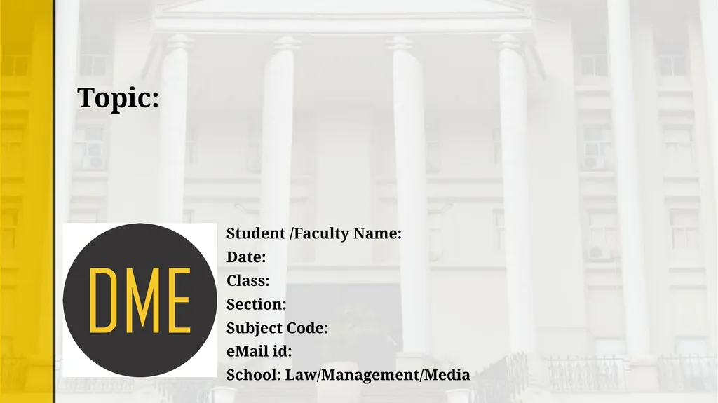 Topic: Student /Faculty Name: Date: Class: