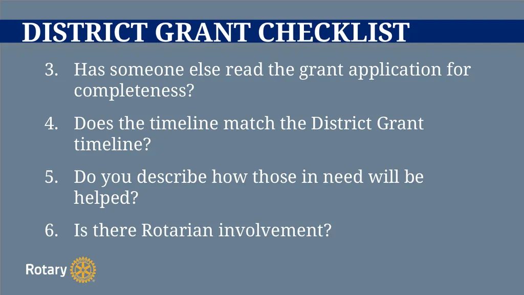 TITLE D6780 Grant Qualification & Management - slide 35 of 52